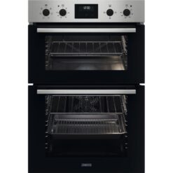 ZANUSSI FanCook ZKHNL3X1 Electric Double Oven - Stainless Steel, Stainless Steel