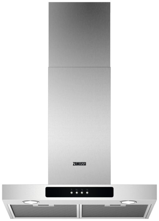 Zanussi ZFT516X 60cm Chimney Cooker Hood - Stainless Steel