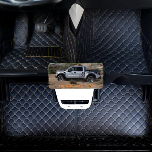 [lhd]fits For Ford F-150 ( 4 Doors)2010-2016 3 Layer Pvc Stereo Full Cover Anti-slip Car Mat