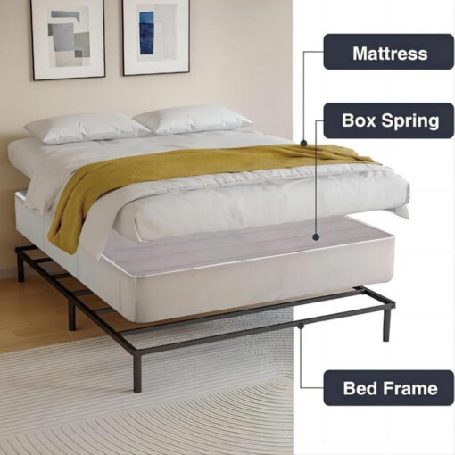 /txl////cal Box , 5/7.5/9 Low Metal Boxspring Bed , Duty Steel Bed , -free Mattress Foundation, ,