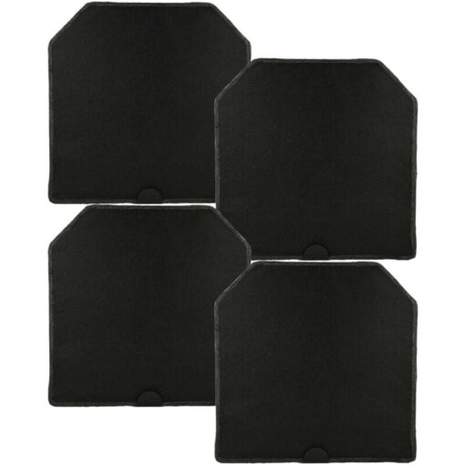 vhbw 4x Activated Carbon Filter compatible with Miele DA 449-4, DA 449 Extractor Hood - 24.5 x 24.5 x 2 cm