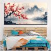 1.5-inch Pine Solid Wood Frame, Chinese " " , Modern Landscape Decoration Hanging Painting