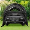 10 X15 Ft Duty, Portable All-steel Metal Frame And , -snow Car For Car, , ,