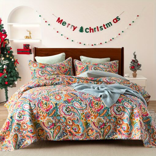 100% Christmas Bedding Set Bedspread