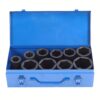 10pcs Set 1in Drive Deep Impact Socket Heavy Duty Impact Socket Set With Iron Storage Box.