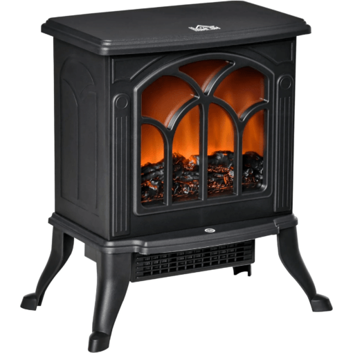 17" Fireplace , Freestanding Led And Logs, And Overheating , 750w/1500w,