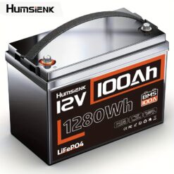 1pc Humsienk 12v 50/100ah Battery - 20000 , -in 50/100a Bms, Low - For Rv, Camping, And - Compatible 24