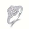 1pc Moissanite 925 18k Gold Engagement, Jewellery, Evening Decoration, And Women's -end Box