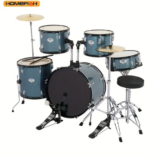 22in Adult Stand Drum Made Of With Double Layer Oil Skin And Starry Blue Dots