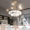 24" -gold For Dining , Round Hanging Fixture 6 For Entryway Dimmable Ceiling