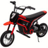 24v (2*12v10ah) 350w Ride On Motorcycle Dirt Bike, Dirt -powered With Authentic Geometry, Rear-wheel Drive, High-torque, Chain- Motor, For Kids 13+,