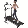 264.55lbs Folding Treadmill For Led , Rectangular Running Walking -static Pvc Saving For Gym