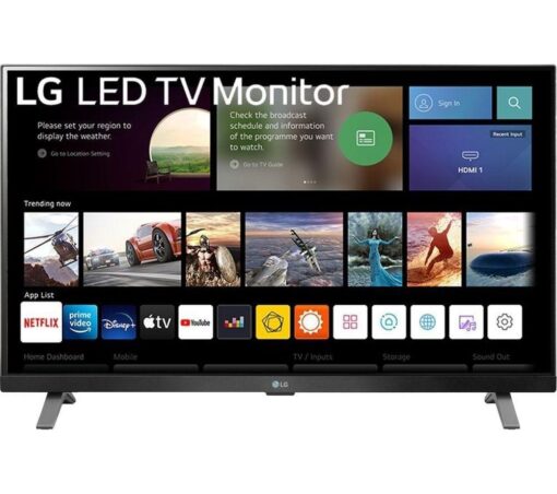 27" LG 27TQ625S-PZ Smart Full HD LED TV Monitor - Black, Black