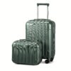 2piece 20-inch With 14-inch Luggage Abs&pc Suitcase Trolley Case 14in 20in Silent Wheel Inner Iron Outer Aluminum Trolley