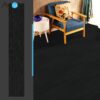 36-pack Self-adhesive Flooring Tiles, 36" X 6" X 0.06" Luxury Vinyl Plank In Black, 54 Sq.ft/case