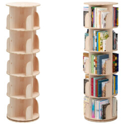 360° Rotating Bookshelf Bookcase (5 Layers)