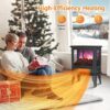 3s Heating Fireplace , Freestanding , Low , 1500w Portable Fireplace For , The For