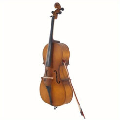 4/ Cello Case Bow Rosin Wood Color