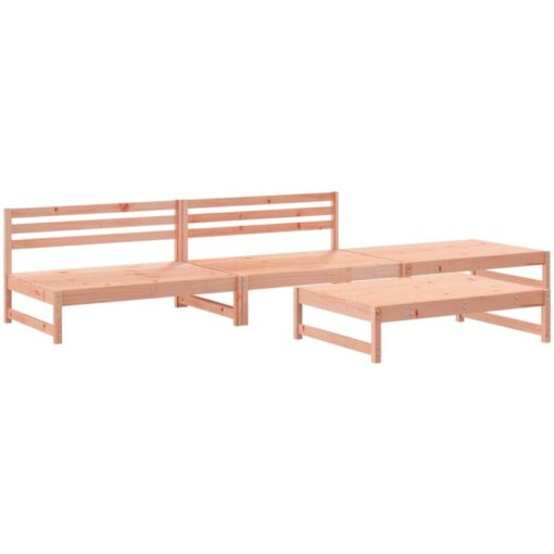 4 Piece Garden Lounge Set Solid Wood Douglas Vidaxl