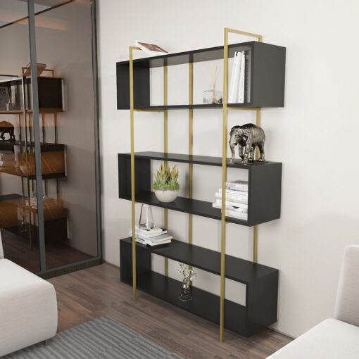 5 Tier Modern Bookcase Bookshelf Shelving Unit