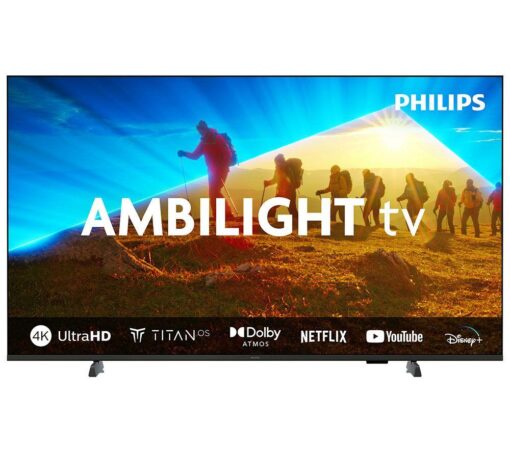 50" Philips Ambilight 50PUS8009/05 Smart 4K Ultra HD HDR LED TV, Black