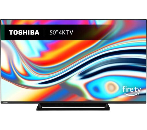 50" Toshiba Fire TV 50UF3F53DB Smart 4K Ultra HD HDR LED TV with Amazon Alexa, Black