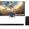 55" Samsung QE55QN90DATXXU Smart 4K Ultra HD HDR Neo QLED TV & HW-C450/XU 2.1 Wireless Sound Bar Bundle, Black