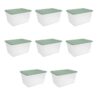 58 Qt. Storage Box Plastic Adult, , Set Of 8