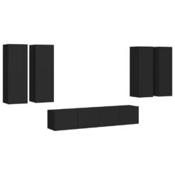 6 Piece Entertainment Unit for TVs up to 88"