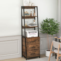 7-Tier Wooden Storage Bookcase