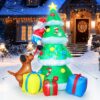 7.7 Ft Feet Christmas Inflatables Lighted Decor -in Leds And Gift Boxes & Decoration