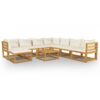 9 Piece Garden Lounge Set with Cushions Solid Wood Acacia vidaXL