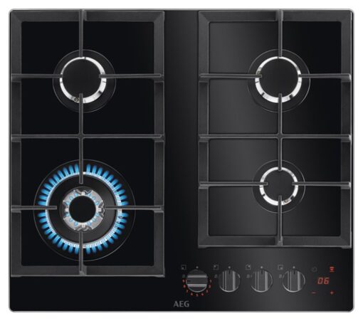 AEG HKB64450NB 60cm Gas Hob - Black