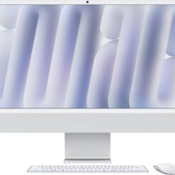 APPLE iMac 4.5K 24" (2024) - M4, 256 GB SSD, Silver, Silver/Grey