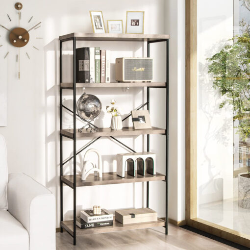 Aayon 159cm H x 79cm W Bookcase