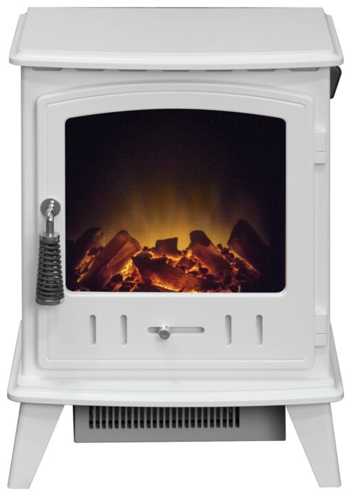 Adam Aviemore 1.8kW Electric Stove - White