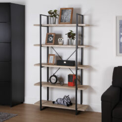 Adelardo 179cm H x 33cm W Metal Etagere Bookcase