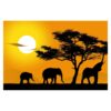 African Elephant Walk 3.2m x 4.8m Textured Matte Peel & Stick Wall Mural