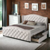 Aguadilla Upholstered Double (4'6) Storage Bed