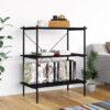 Aishleen 92cm H x 80cm W Steel Standard Bookcase