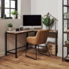 Aleny 130Cm W L-Shaped Computer Desk and Chair Set