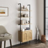 Alom 184cm H x 60cm W Metal Book Cabinet Bookcase