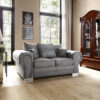 Altoria 175Cm Chenille Scroll Arms Loveseat