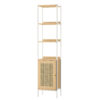 Aluino 174.7cm H x 40cm W Metal Etagere Bookcase