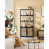 Alyciana 174.7mm H x 76.4cm W Metal Bookcase