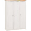 Amaru 3 Door Solid Wood Wardrobe