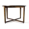 Anakie 120 Cm Walnut Solid Wood Trestle Dining Table