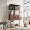 Antanas 178cm H x 81cm W Metal Standard Bookcase