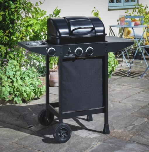 Argos Home 2 Burner with Side Burner Gas BBQ