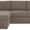 Argos Home Miller Fabric Left Hand Chaise Sofa Bed - Mocha